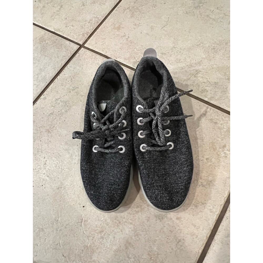 Allbirds Runners WR Heather Gray Merino Wool Lace Up Shoes Womens Size 9